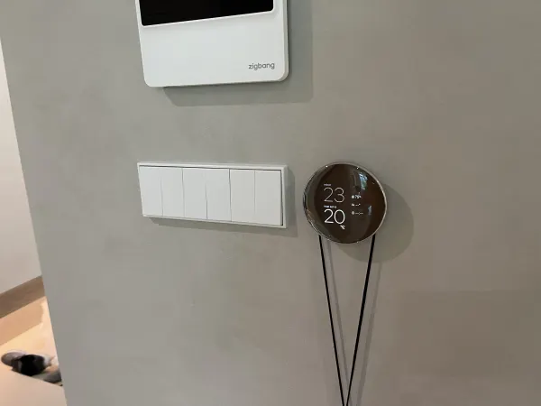 무선 온도조절기 벽면 설치
